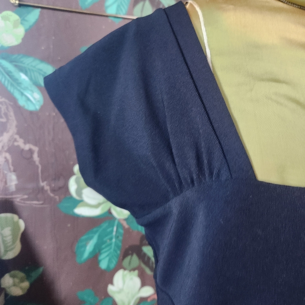 Boston Proper Square Neck Sheath Dress Pm - image 3